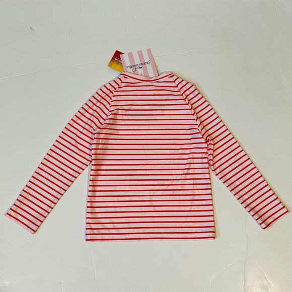 NWT James & Lottie Size 12M Red Stripe Rash Guard - Picture 3 of 5